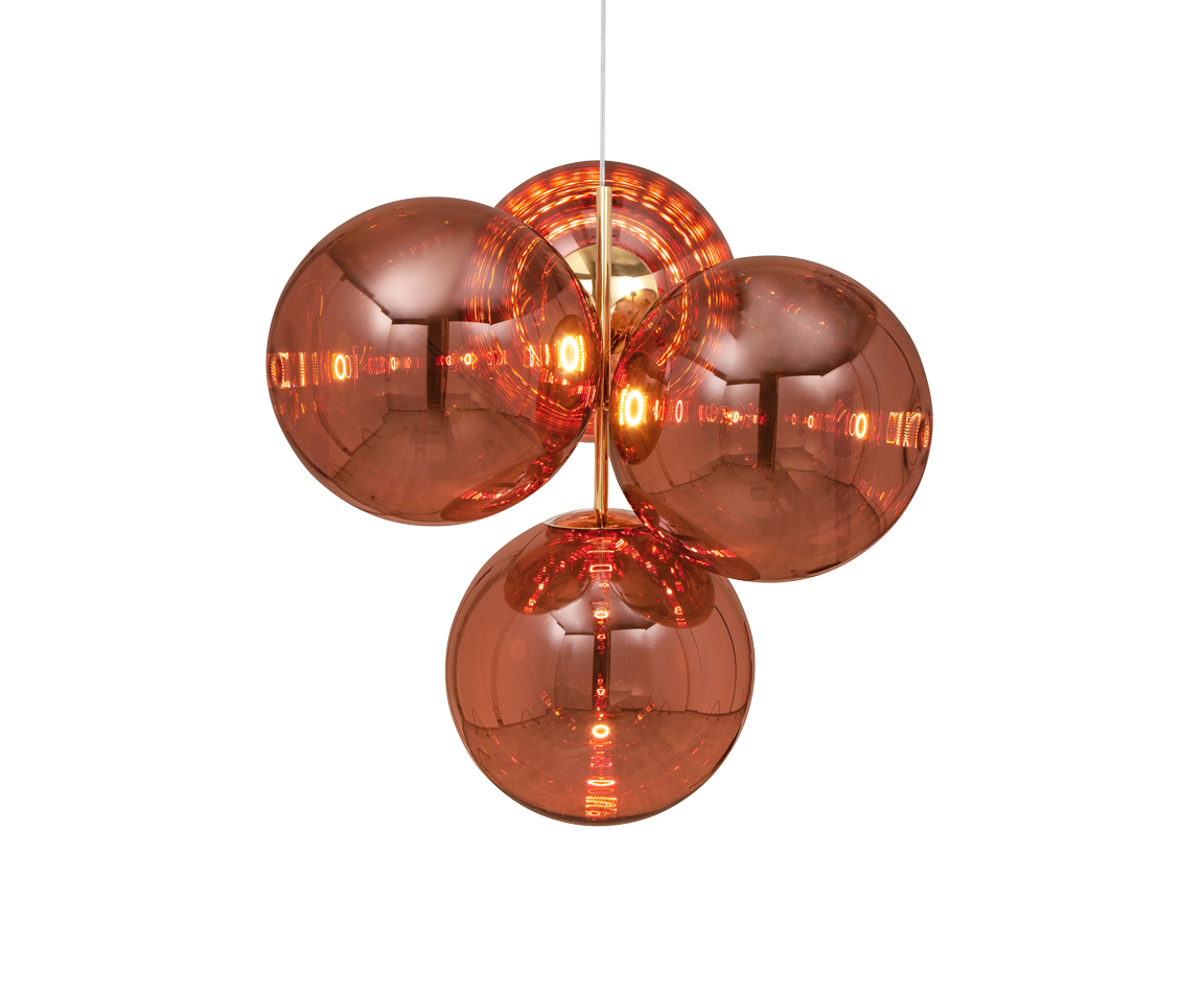 Tom Dixon - Globe Chandelier Small Copper LED