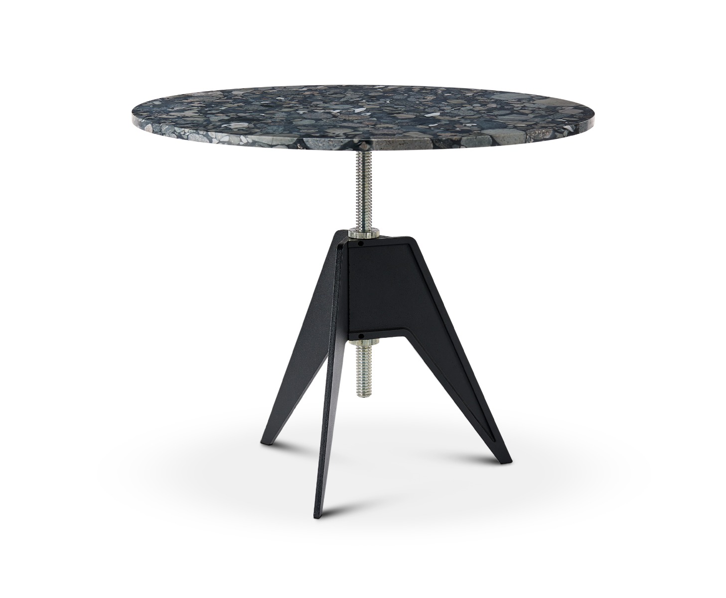 Tom Dixon - Screw Cafe Table Pebble Marble Top 900mm