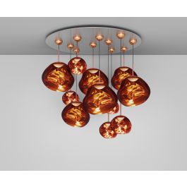 Melt LED Copper Mega Pendant System