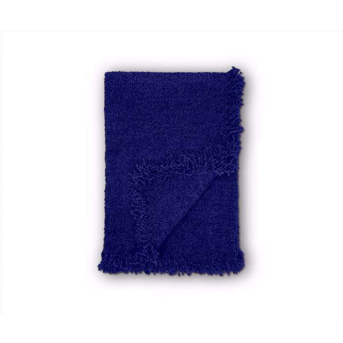 Boucle Throw Electric Blue