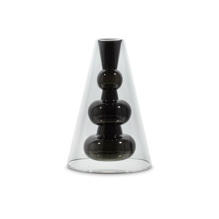 Bump Vase Cone Black
