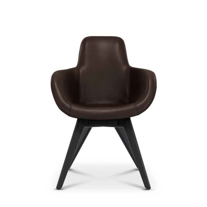 Scoop Chair High Back Leather