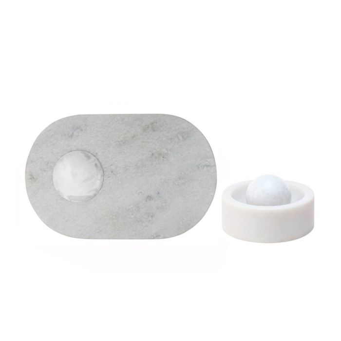 Stone Chopping Board and Spice Grinder
