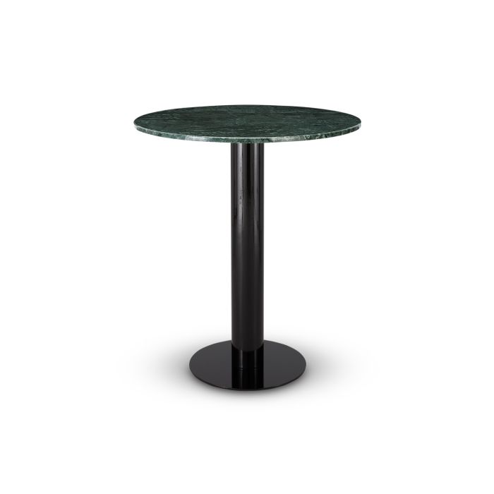 Tube High Table Green Marble Top 900mm