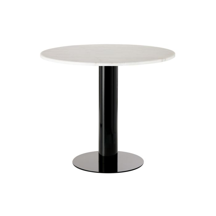 Tube High Table White Marble Top 900mm