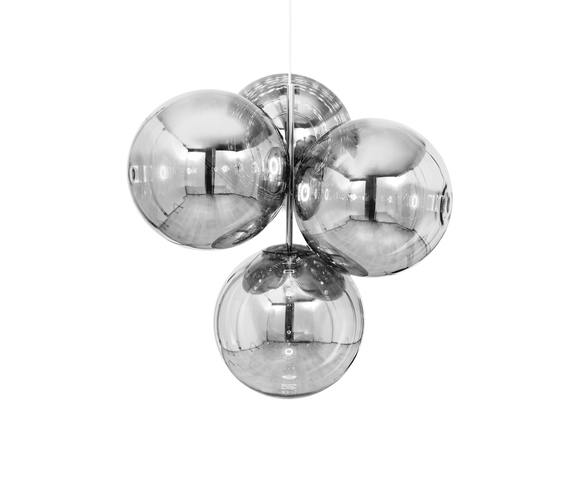 Tom Dixon - Globe Chandelier Small Silver LED