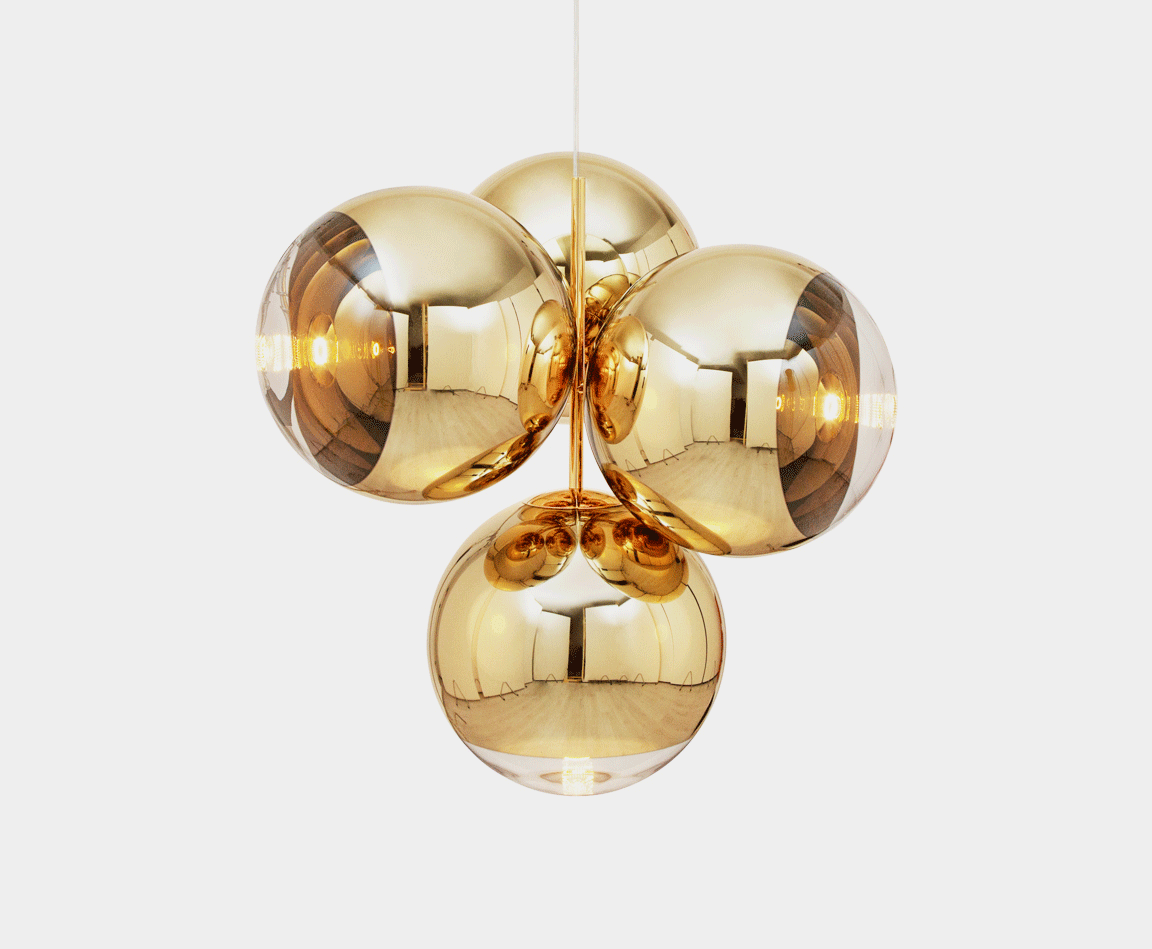 Tom Dixon - Mirror Ball Chandelier Gold