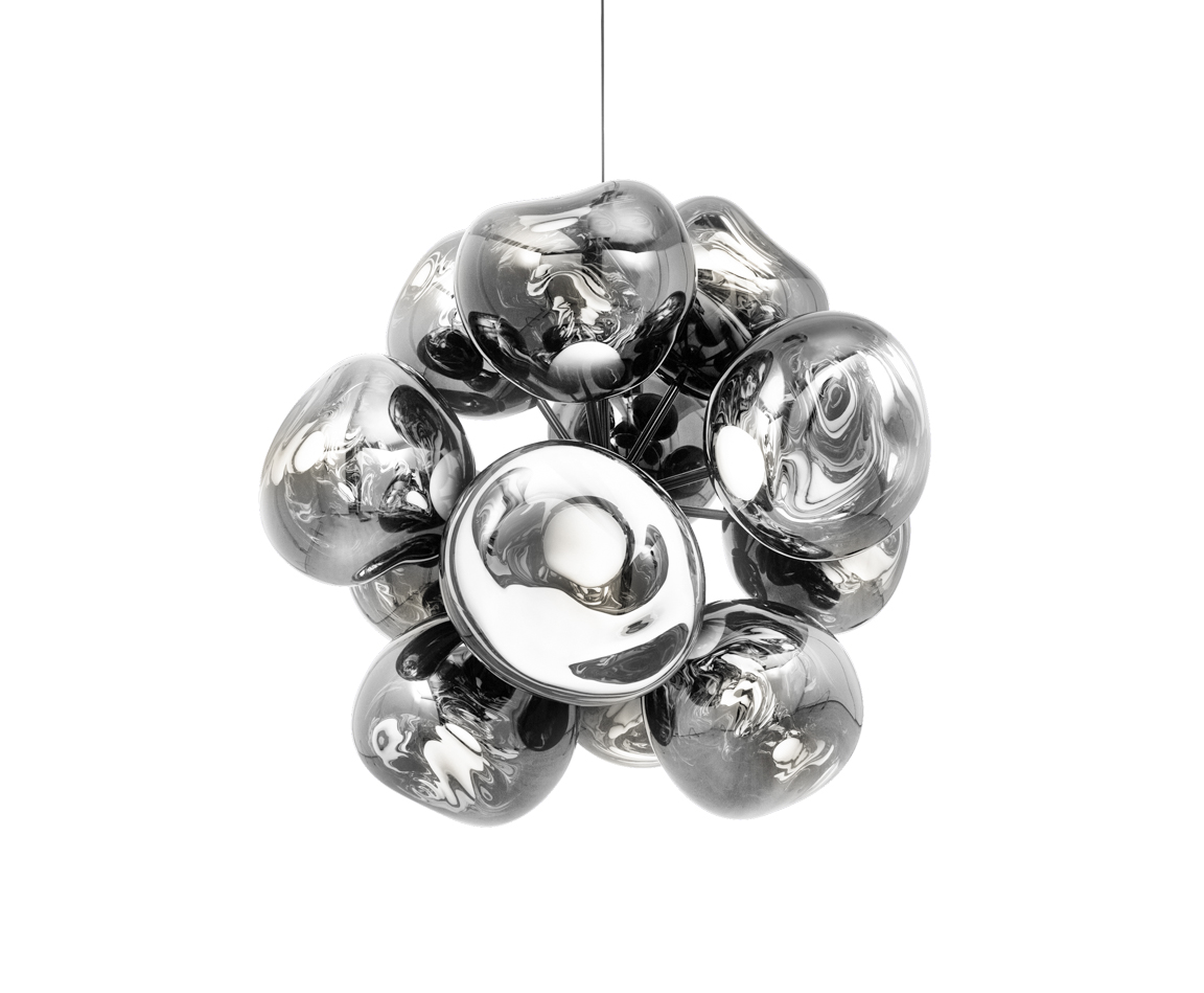 Tom Dixon - Melt Burst Chandelier Silver LED