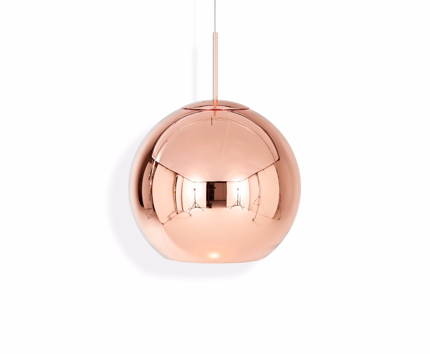 Tom Dixon Official | Copper LED Round Pendant 25cm