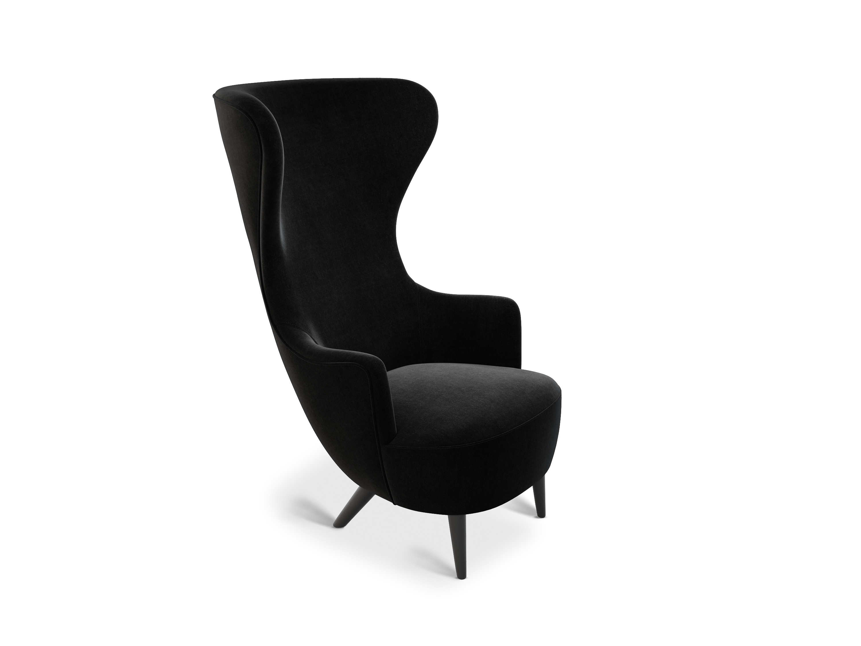 Tom Dixon - Wingback Chair Black Oak Gentle 2 0193