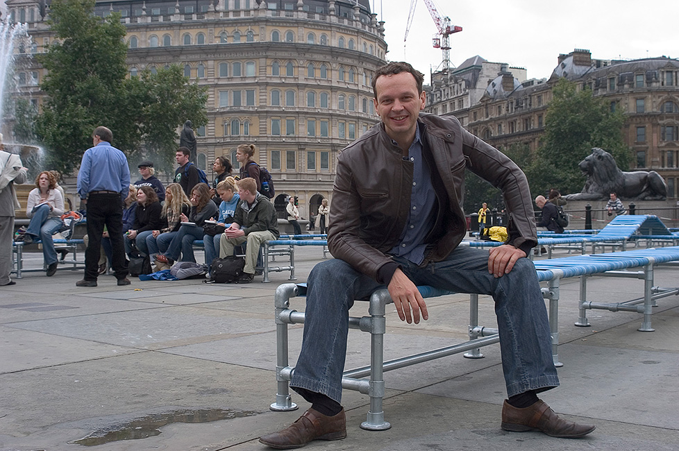 Tom Dixon's Elastic Band Chair Trafalgar Square