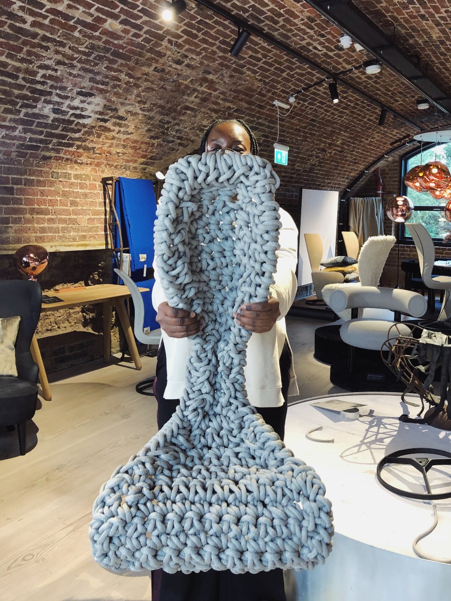 Peju Obasa crochets the Tom Dixon S Chair